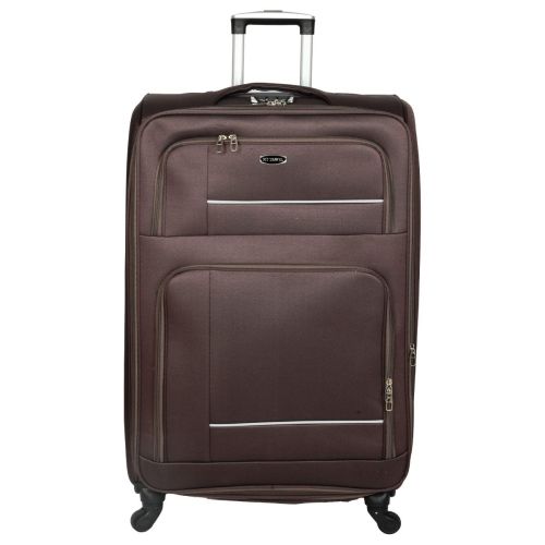 Trolley Bag Soft Plain Brown 799