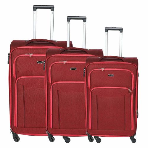 Trolley Bag Soft Plain 3 Piece Set