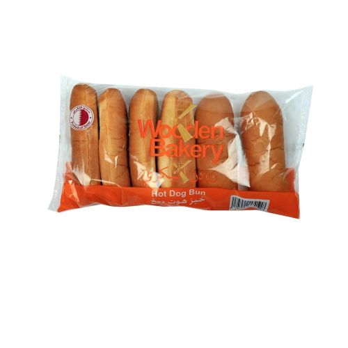 Wooden Bakery Hot Dog Bun 6 Pieces