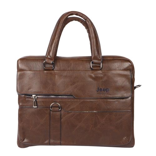 Jeep Laptop Leather Bag