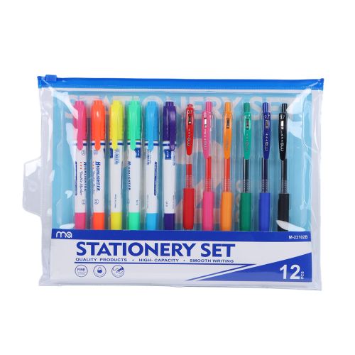 Ma Stationery Pens Set 12 Pieces 1 Pack