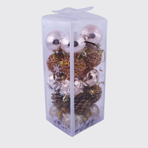 Christmas Decoration Bauble Purpel & Gold