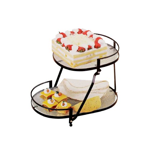 Glass Serving Tray Set 3 Pcs
