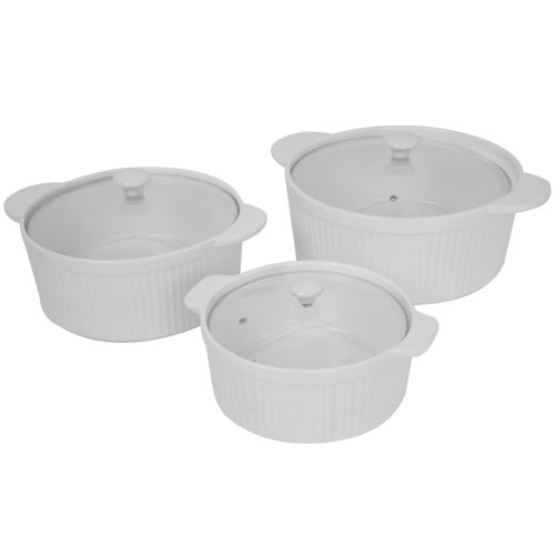 Ceramic Casserole Set with Lid 6 pieces