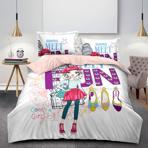 Kids Bed Sheet 2 Pieces Set FN02-29 160X220cm