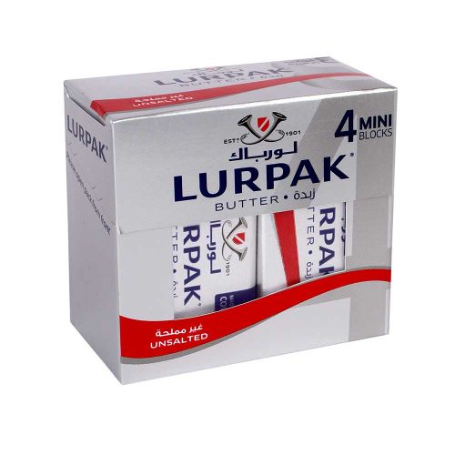 Lurpak Butter Unsalted 4 Pcs x 50gm