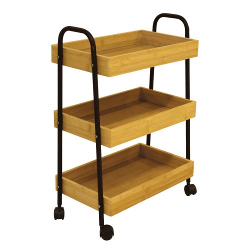 Bathroom Stand Shelf Bamboo