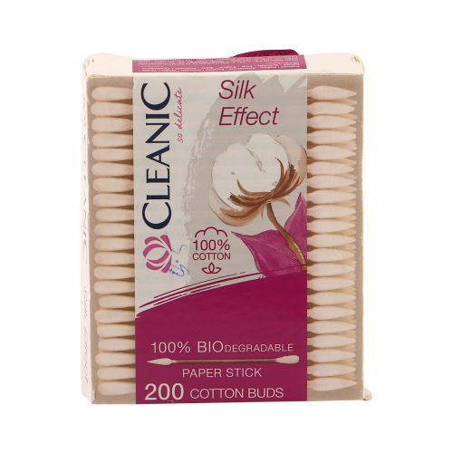 Cleanic Biodegradable Paper Stick 200 Cotton Buds