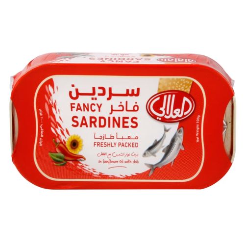 Al Alali Sardines In Sunflower Oil with Chili 100g