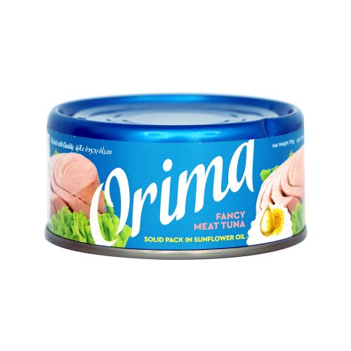 Orima Fancy Meat Tuna Solid Pack In Sunflower Oil 170g