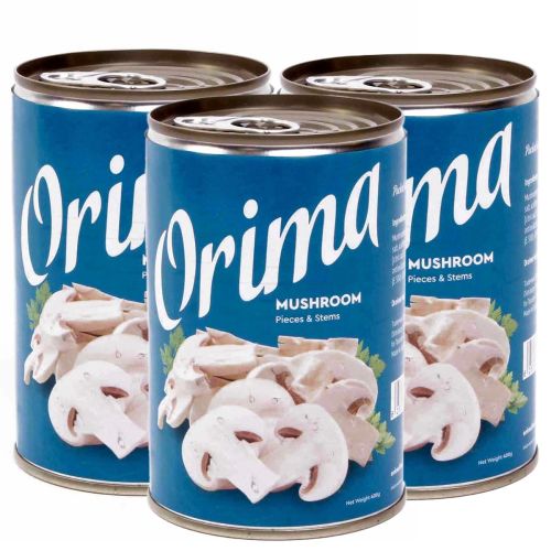 Orima Mushroom Pieces & Stems 3x400g