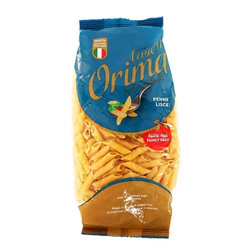 Orima Macaroni Penne Lisce  Family Pack 900g