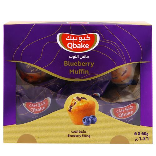 Qbake Blueberry Muffin 6x60g