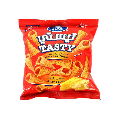 Fico Tasty Nacho Cheese Crispy Corn Snacks 15g