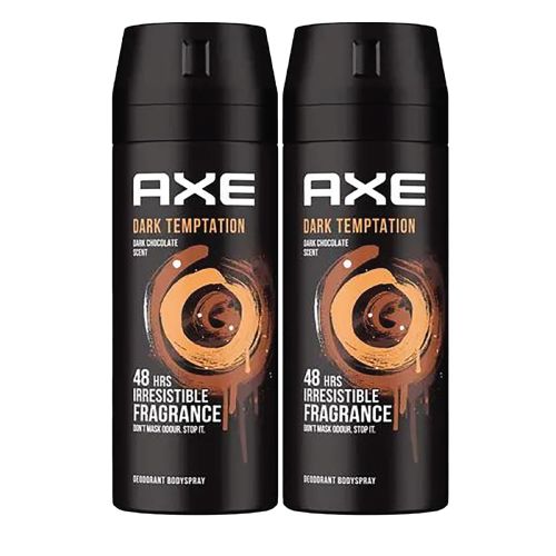 Axe Dark Temptation Deodorant Body Spray 2x150ml