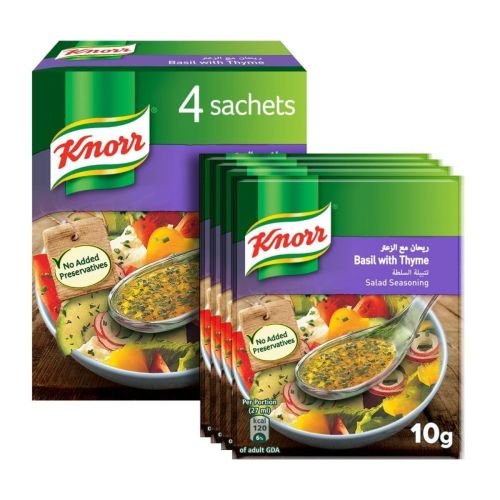 Knorr Basil with Thyme Salad Seasoning 4x10g