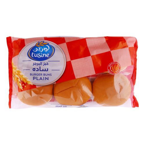 L'usine Plain Burger Buns 400g