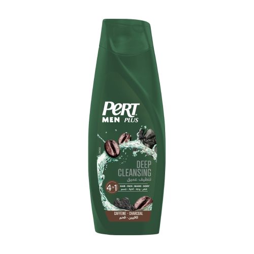 Pert Men Plus 4In1 Deep Cleansing Shampoo With Caffeine and Charcoal 360ml