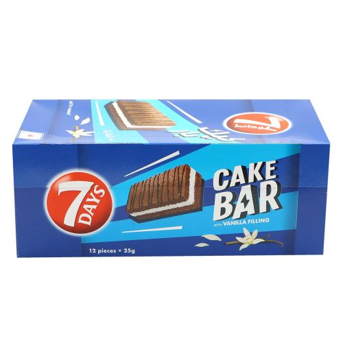 7 Days Vanilla Filling Cake Bar 12X25g