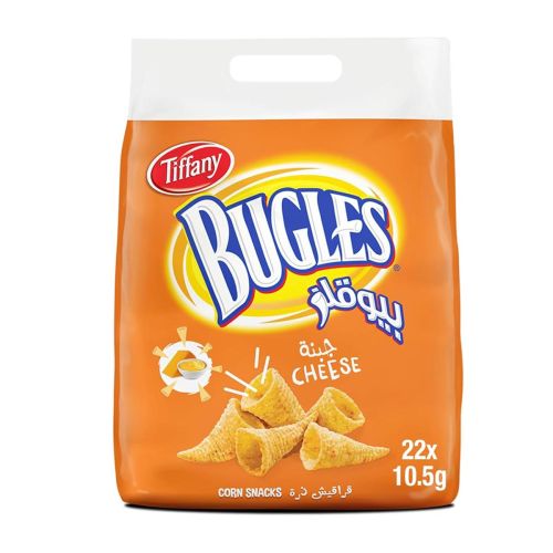 Tiffany Bugles Corn Snacks Cheese Flavored 22X10.5g