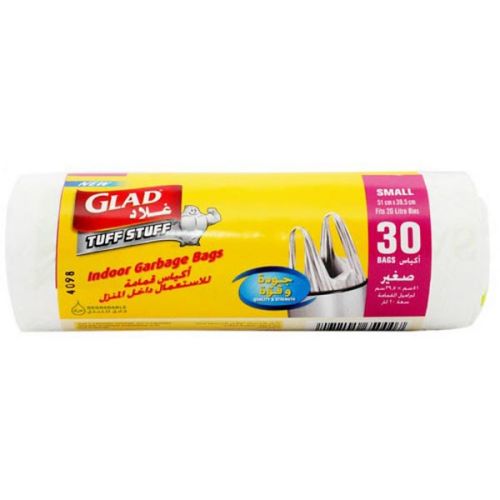 Glad Indoor Garbage Bags 55x60cm 30 Bags Pack
