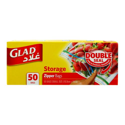 Glad Zipper Storage Bags 50s