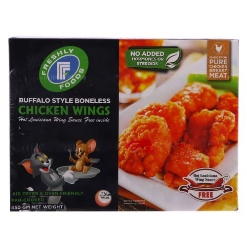 Freshly Foods Buffalo Style Boneless Chicken Wings 450g
