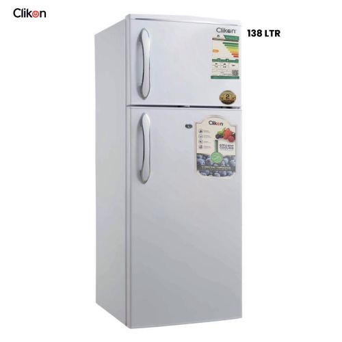 Clikon Double Door Refrigerator 138L - CK6004