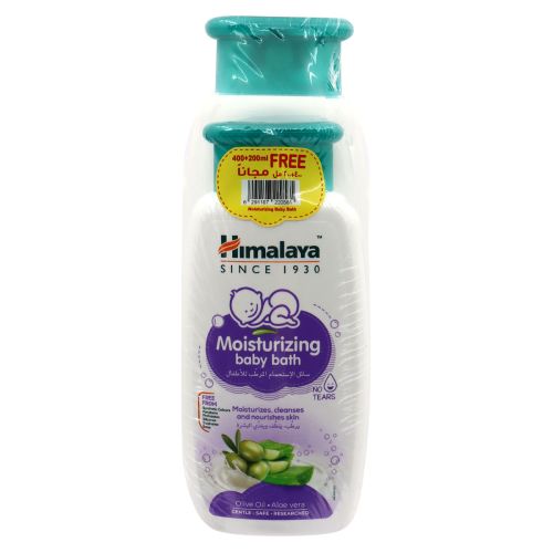 Himalaya Moisturizing Baby Bath 400+200ml FREE