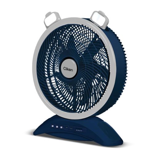 Clikon Rechargeable Fan With Led & Remote - CK2025