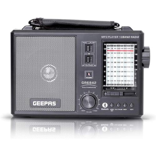 Geepas Rechargable 10-Band Radio GR6842