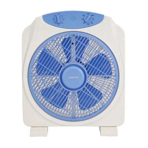 Geepas Electric Box Fan White & Blue 12 Inch - Gfl21113
