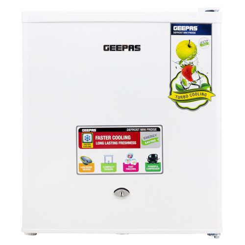 Geepas Mini Refrigerator with Faster Cooling 60L - GRF654WPEN