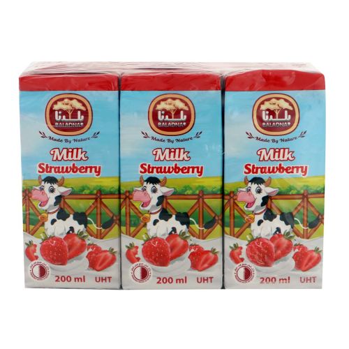 Baladna Long Life Strawberry Milk 6X200ml