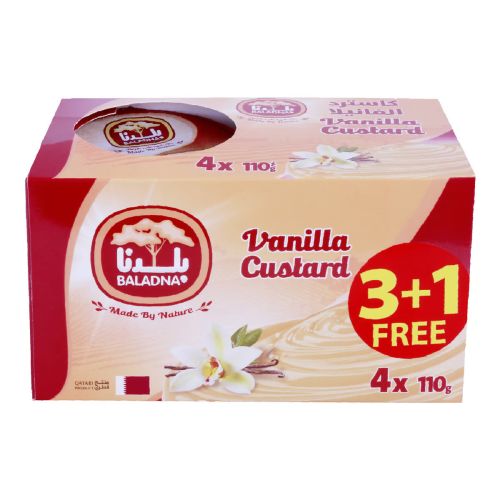 Baladna Vanilla Custard 4x110g