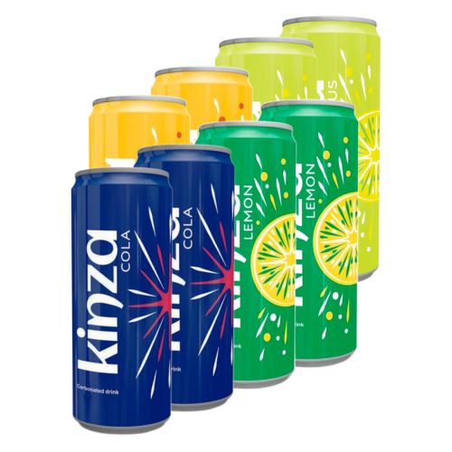 Kinza Assorted Flavored Drink 8x185ml