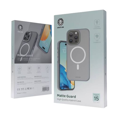 Green Lion Matte Guard iPhone 15 Case GNLENST15PMCL