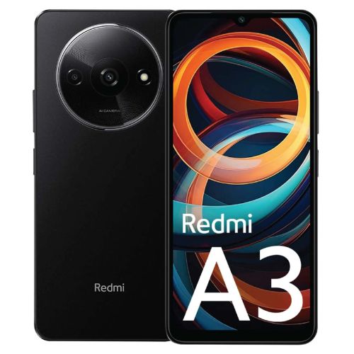 Redmi A3 Mobile Phone (4G, 3GB, 64GB) Midnight Black