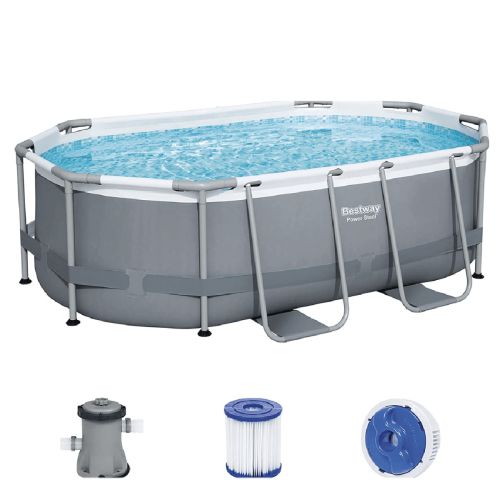 Bestway Power Steel Oval Pool Set 10X6.7X2.75ft
