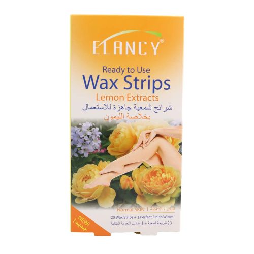 Elancy Wax Strip Lemon Extract 20 Wax Strip Pack