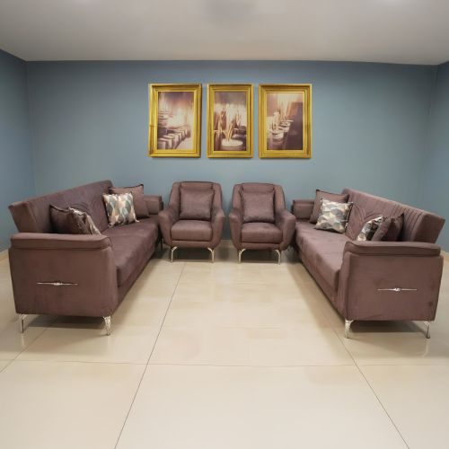 Fabric Sofa Set (3 Seater 2 Piece & 1 Seater 2 Piece)