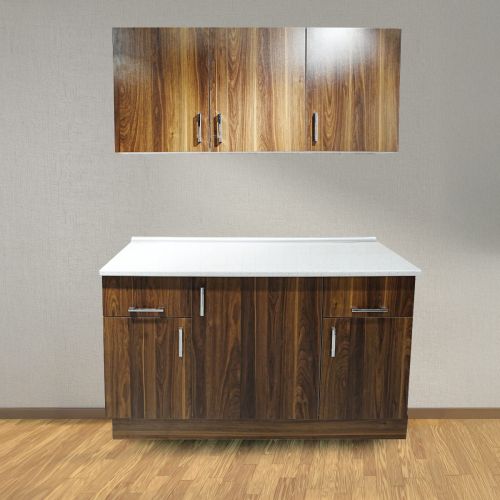 Chin Kitchen Cabinet 120x60cm - Dark Brown - FLY220240