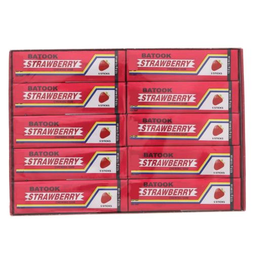 Batook Strawberry Chewing Gum 20x12.5g Pack