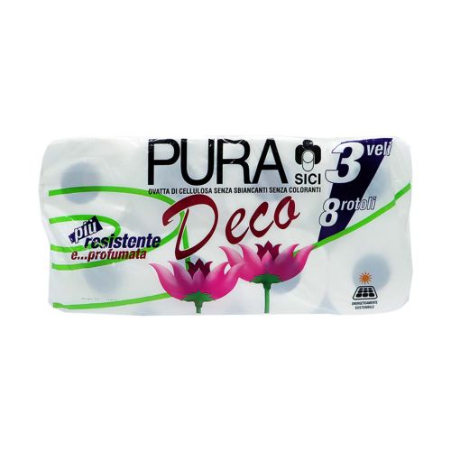 Pura Toilet Roll Deco 8 Rolls 