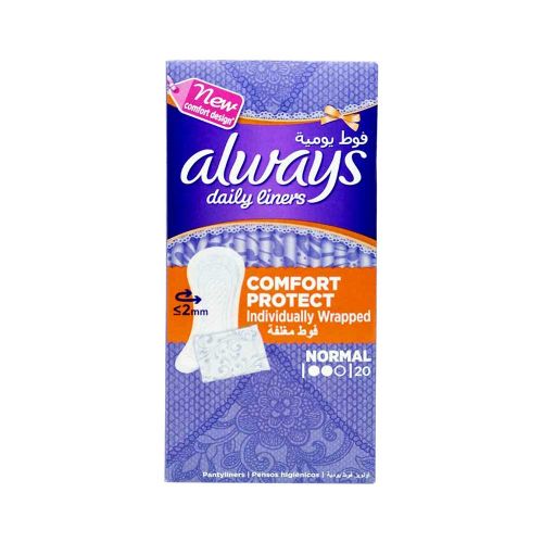 Always Daily Liners Comfort Protect 20 Pcs