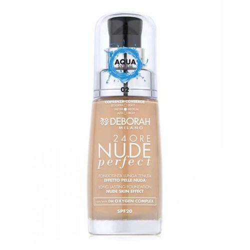 Deborah Milano 24Ore Nude Perfect Foundation 02 Beige