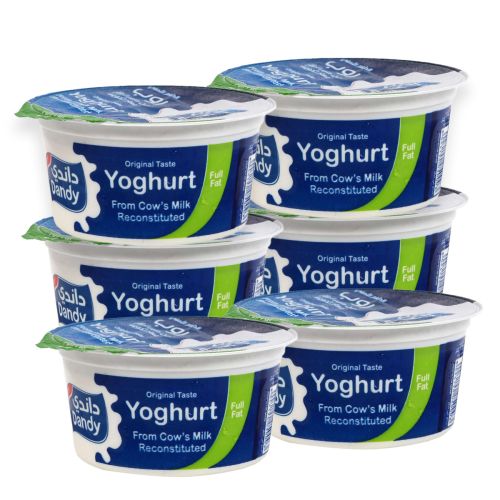 Dandy Full Fat Yoghurt Original Taste 6x170g