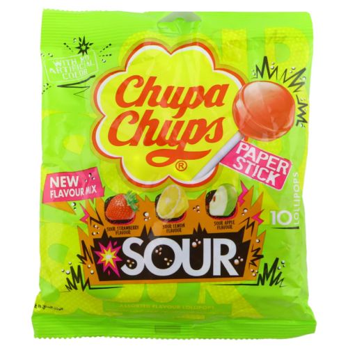 Chupa Chups Lollipop Sour 120g