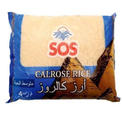 اس او اس أرز كالروز متوسط ​​الحبة 4 كجم