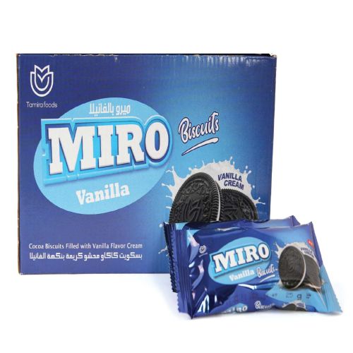 Tamira Foods Miro Biscuits Vanilla Cream 24 pieces 1 Box